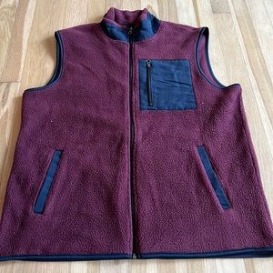 Maroon Fleece Vest